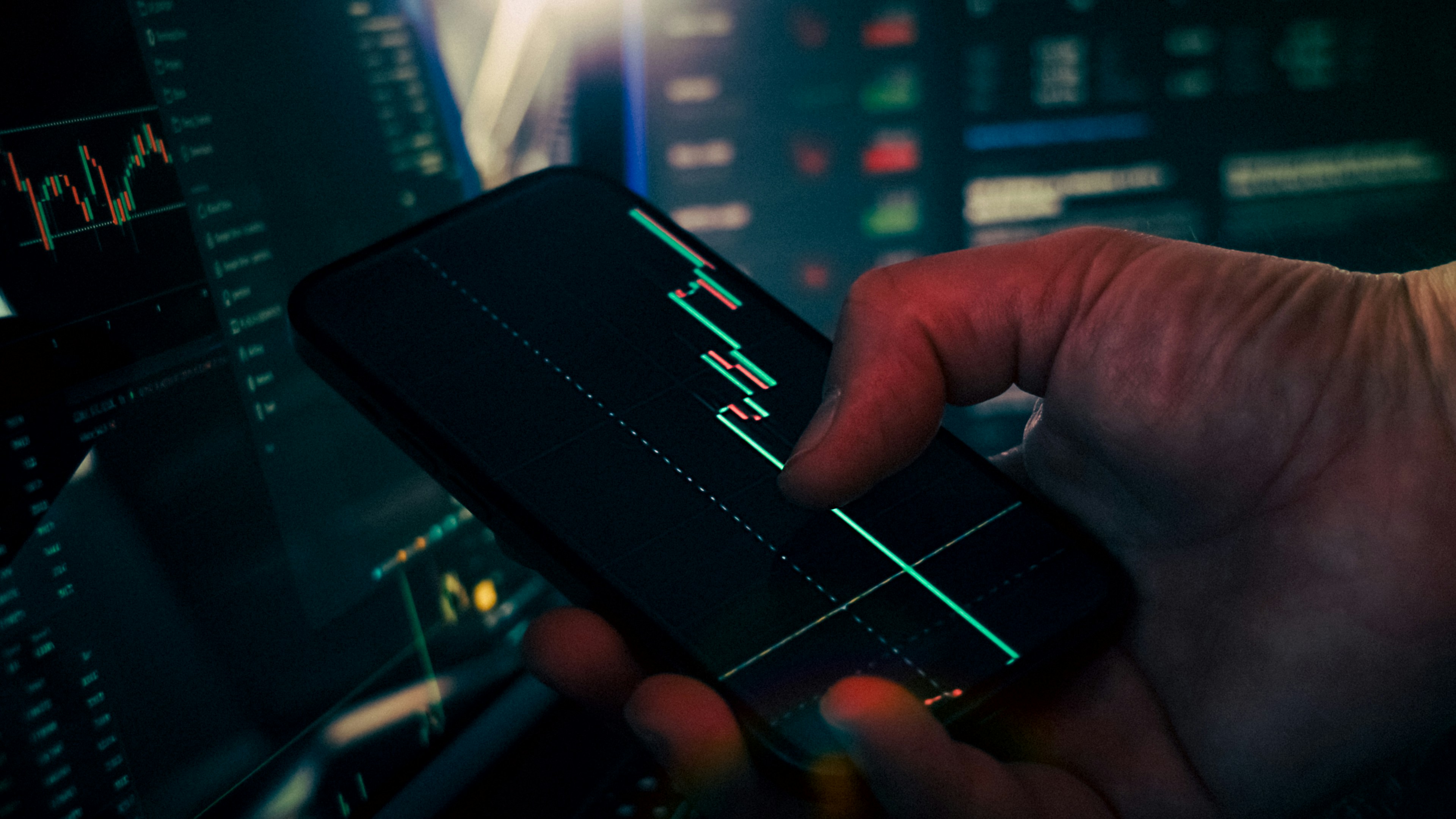 Market dashboard and trading screens