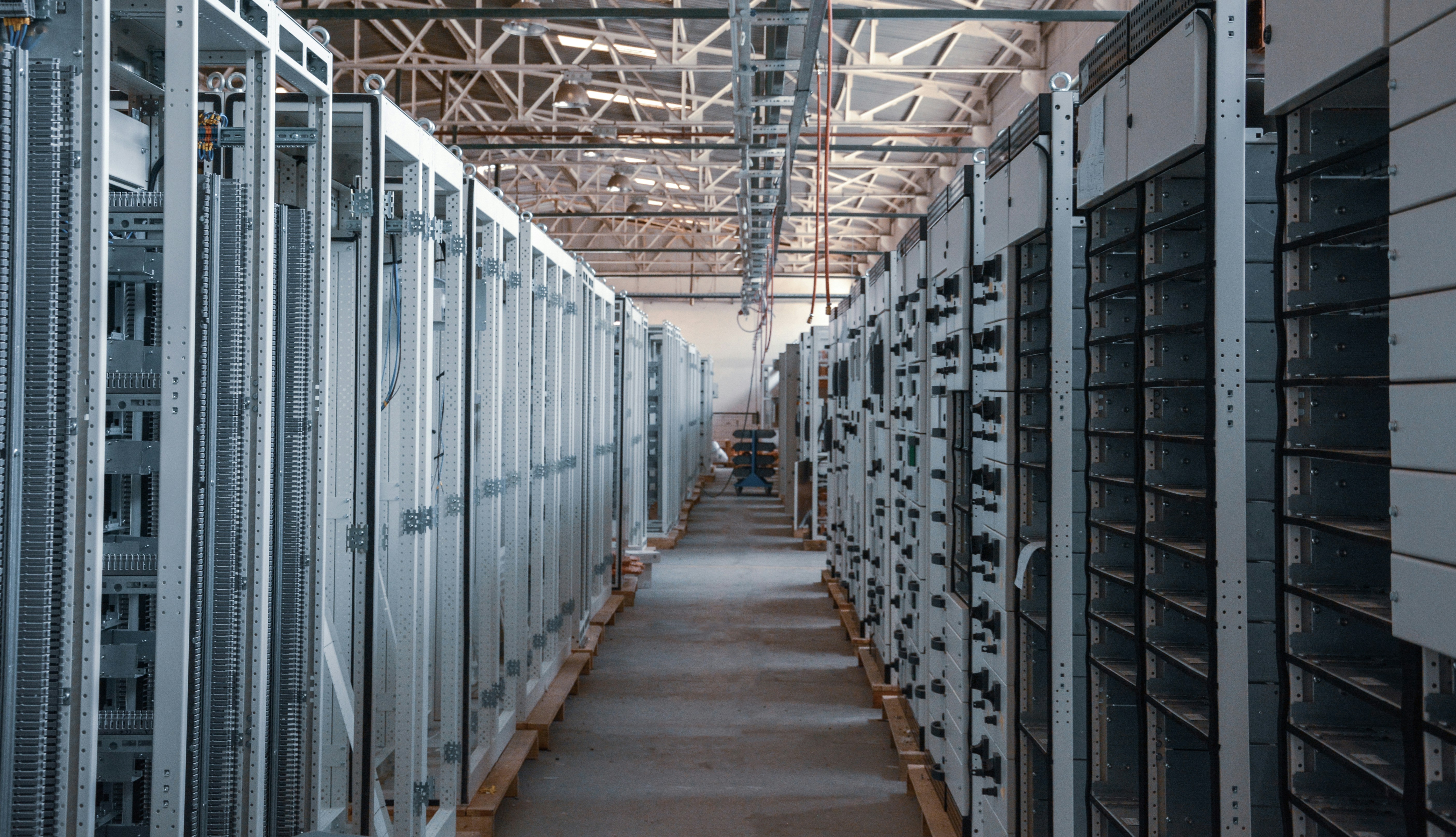 Industrial control cabinets representing costly infrastructure
