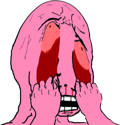 Wojak — normal person crying